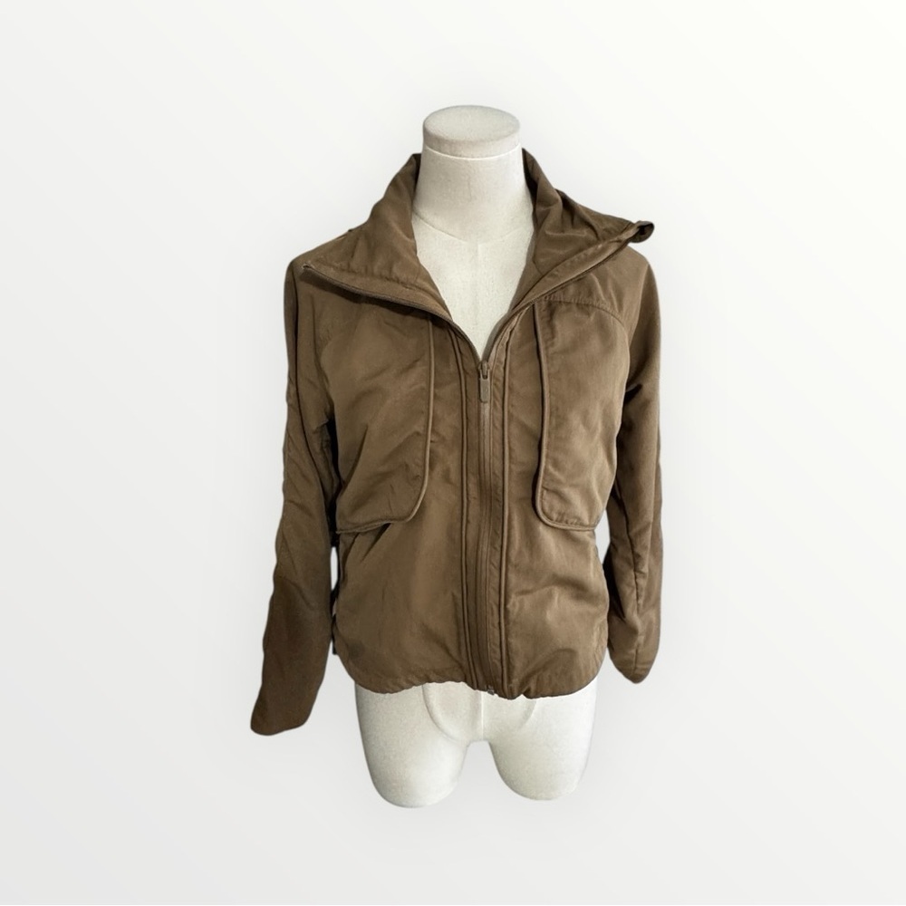 LULULEMON Always Effortless Jacket Brown Green Utility Hooded Athletic Walking 2 - Picture 9 of 15